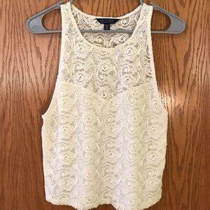 White Lace Tank Top